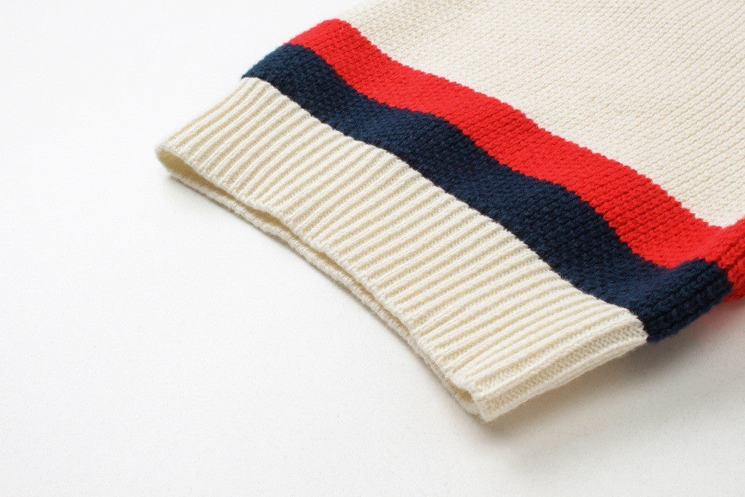 0528 Contrast color polo shirt
