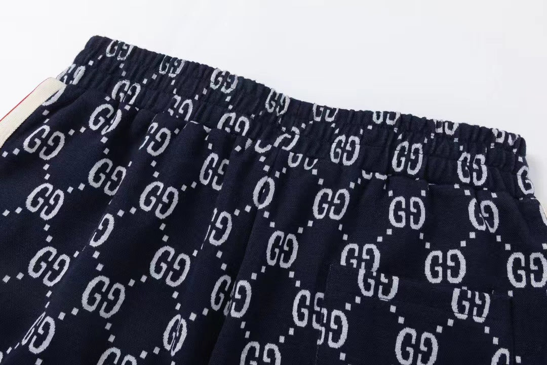 Full print knitted pants