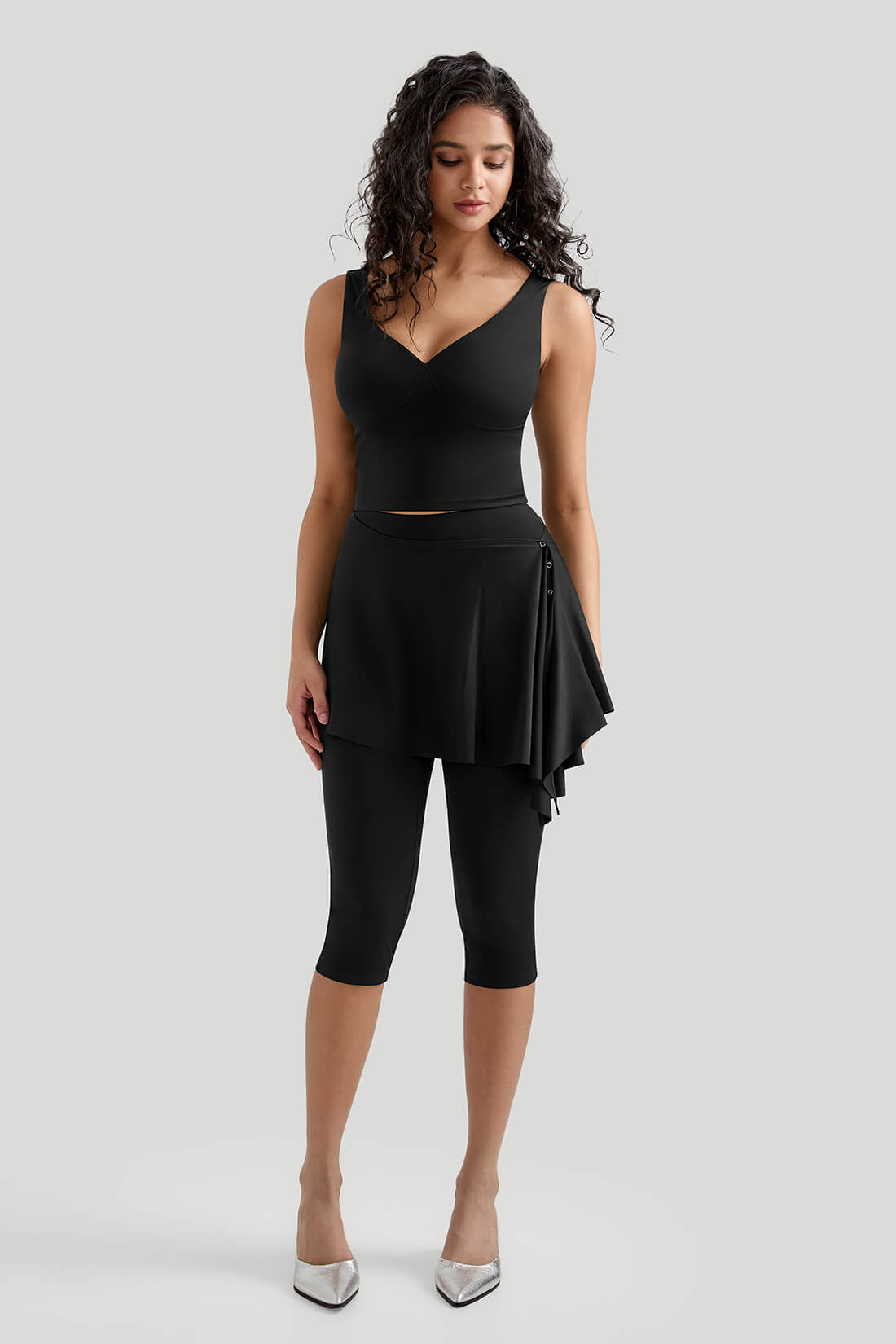Cooling Skirted Cropped Legging