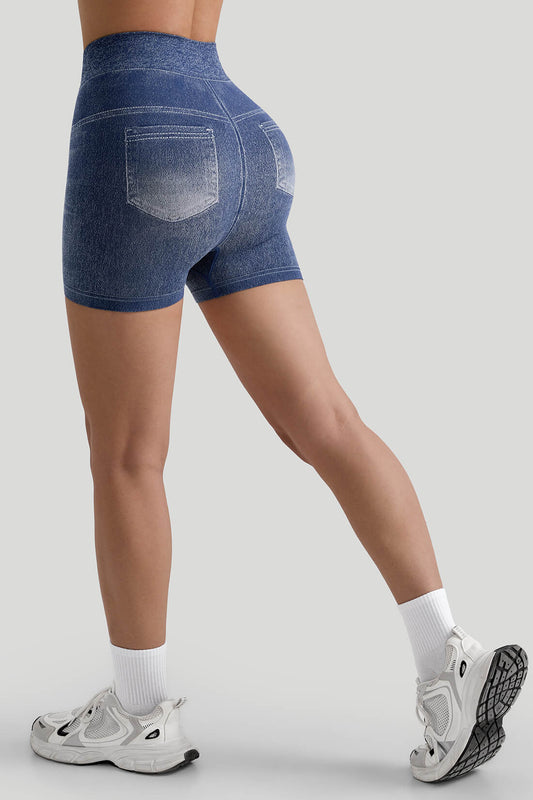Faux Denim Short