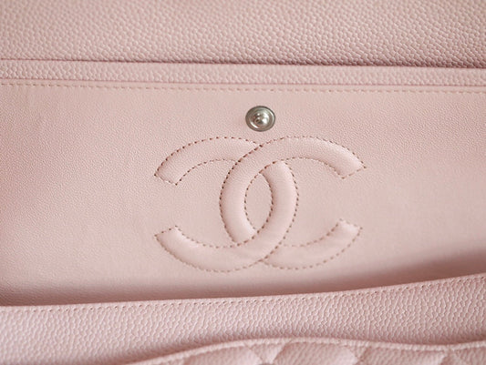 0528 Maxi Classic Handbag Grained Calfskin