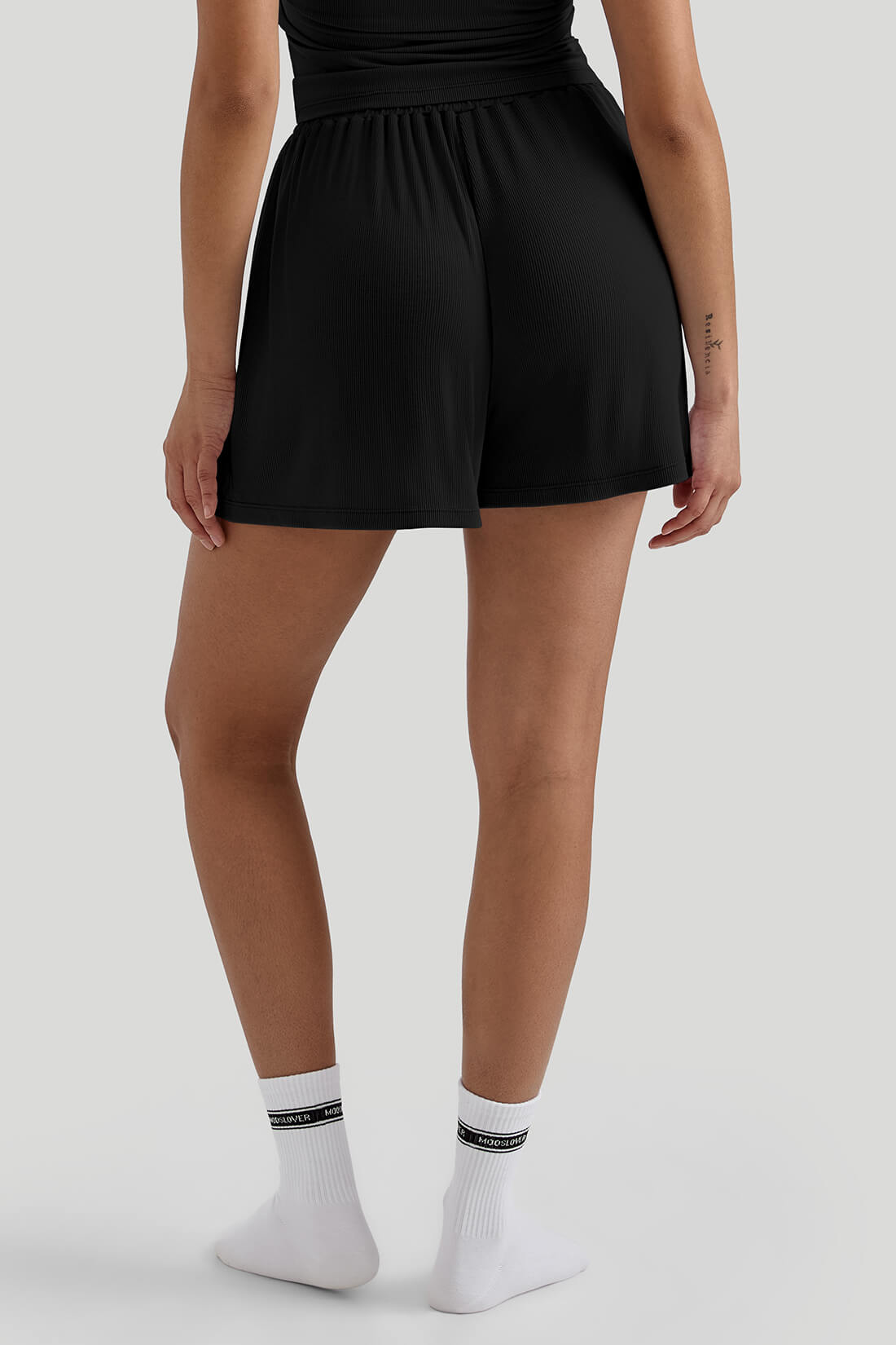 Soft Ribbed Casual Short