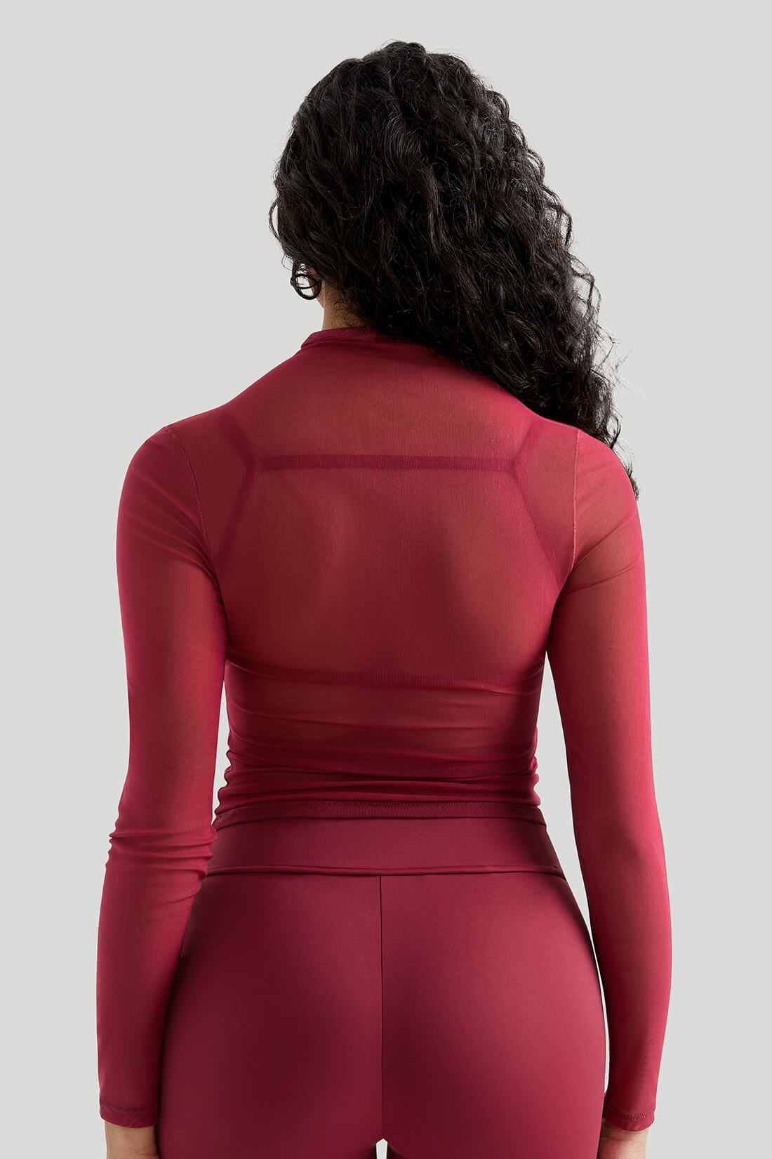 Mesh Long Sleeves Sexy Top