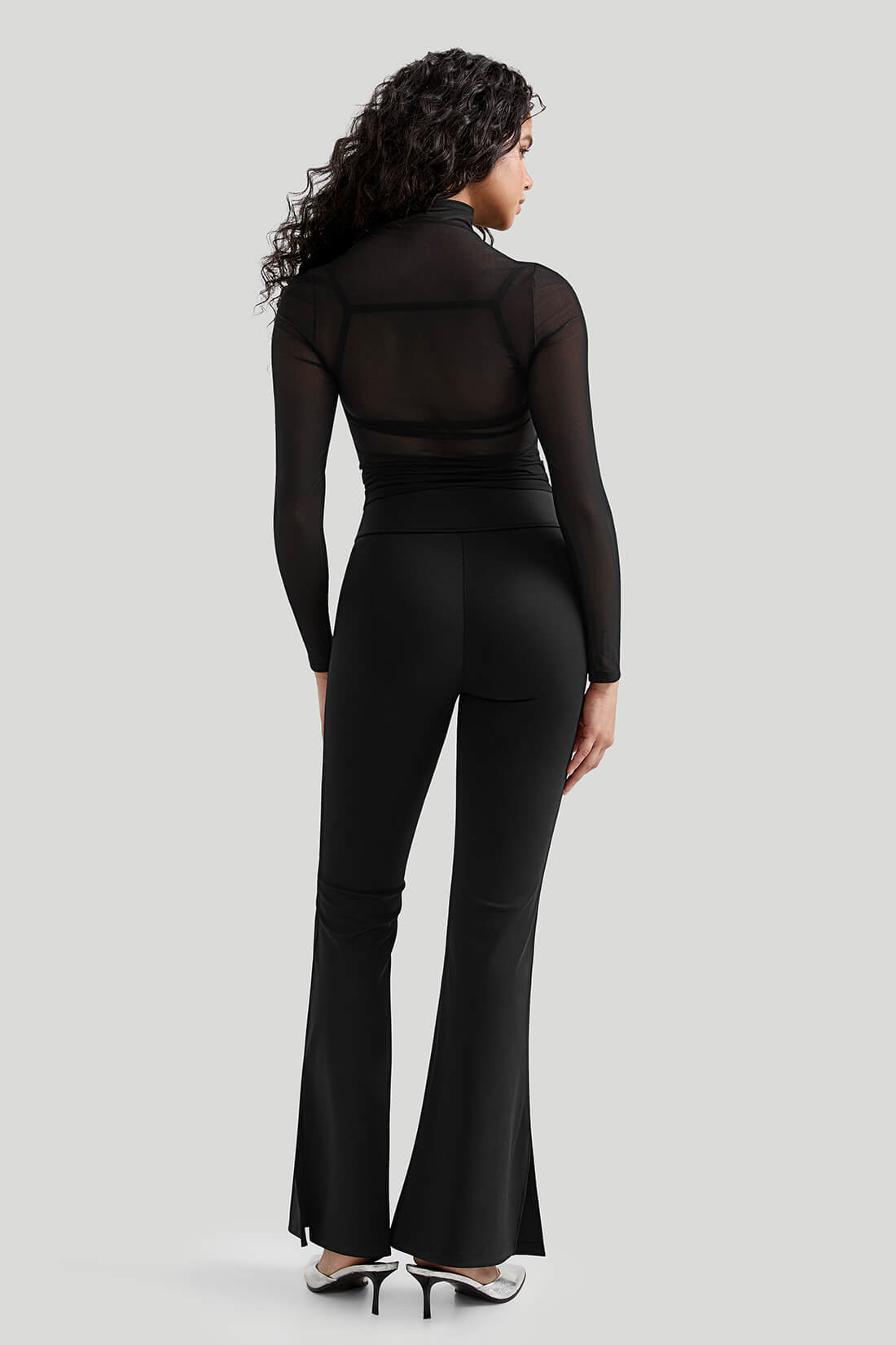 Mesh Long Sleeves Sexy Top