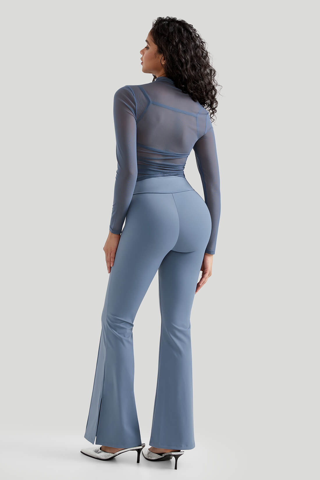 Mesh Long Sleeves Sexy Top