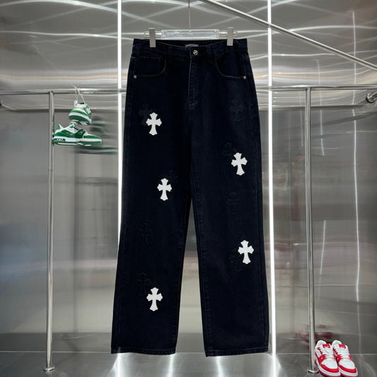 0617 New cargo style printed jeans