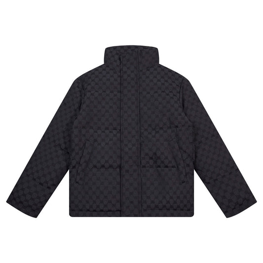 1021 New jacquard fabric down jacket