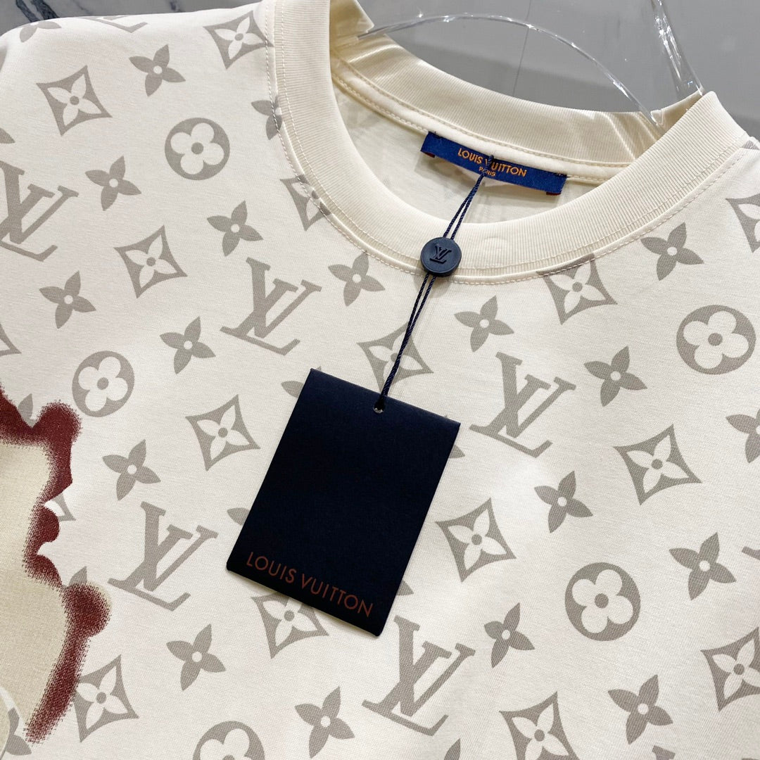 250212 New render print irregular T-shirt
