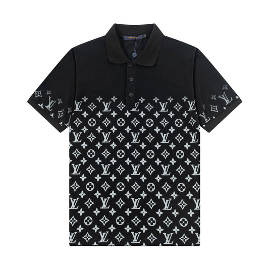 250305 High-end series of high quality gradient printed POLO shirt