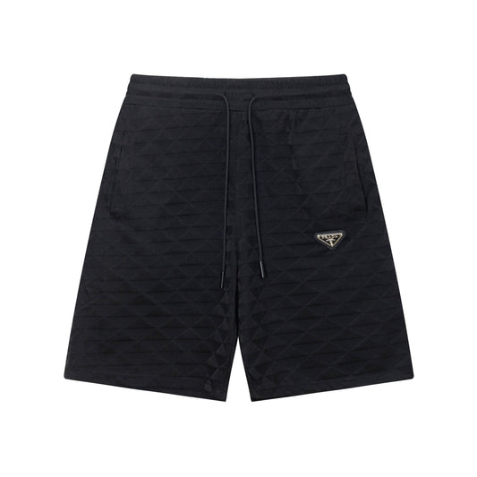 250313 New high quality jacquard metal label shorts