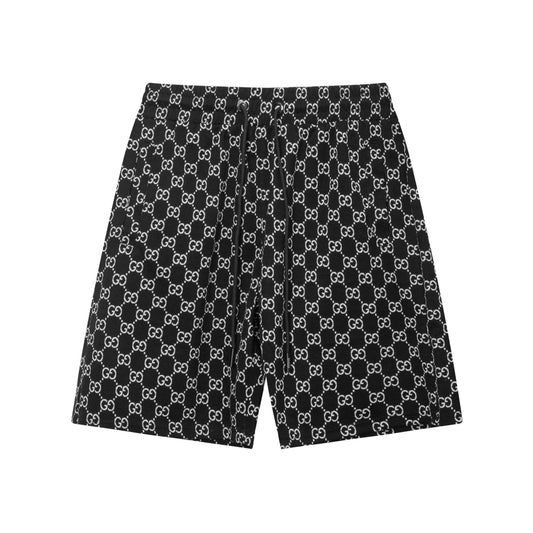 250313 New high quality knitted jacquard full print shorts