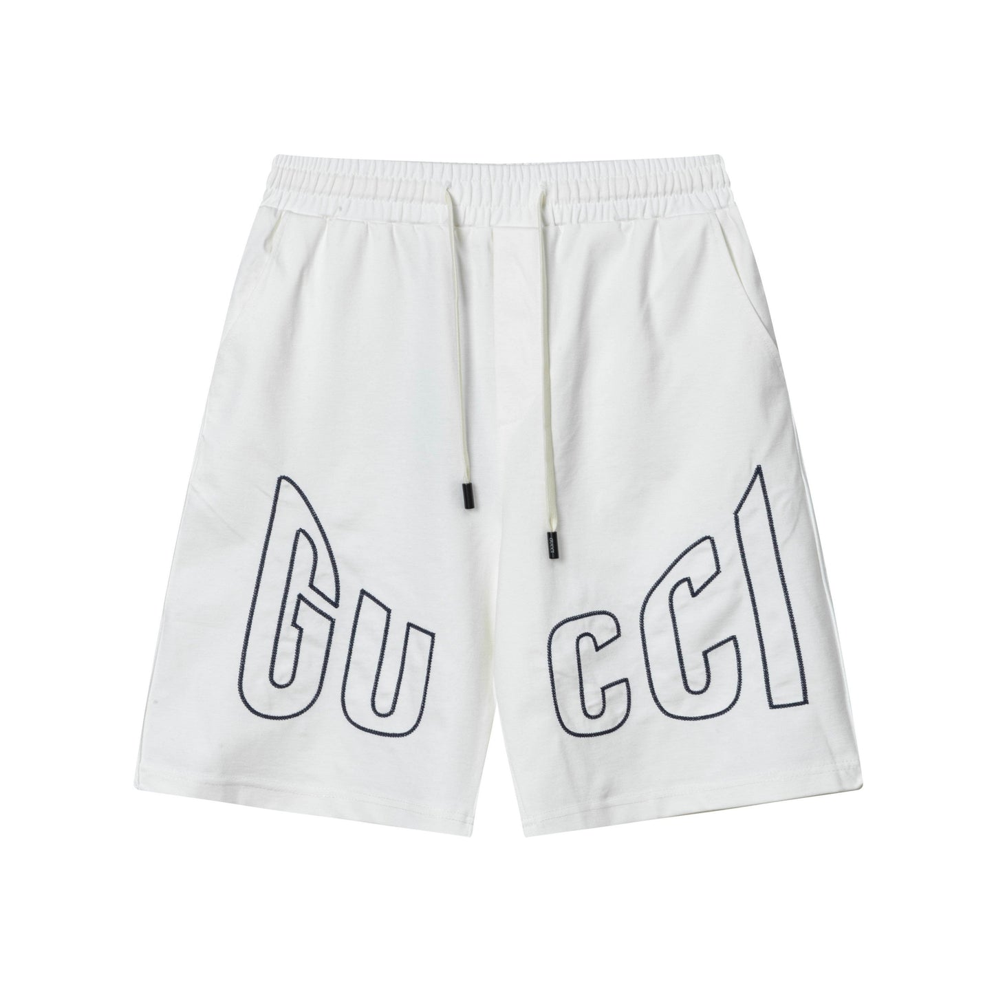 250404 New high-quality simply embroidered knitted shorts