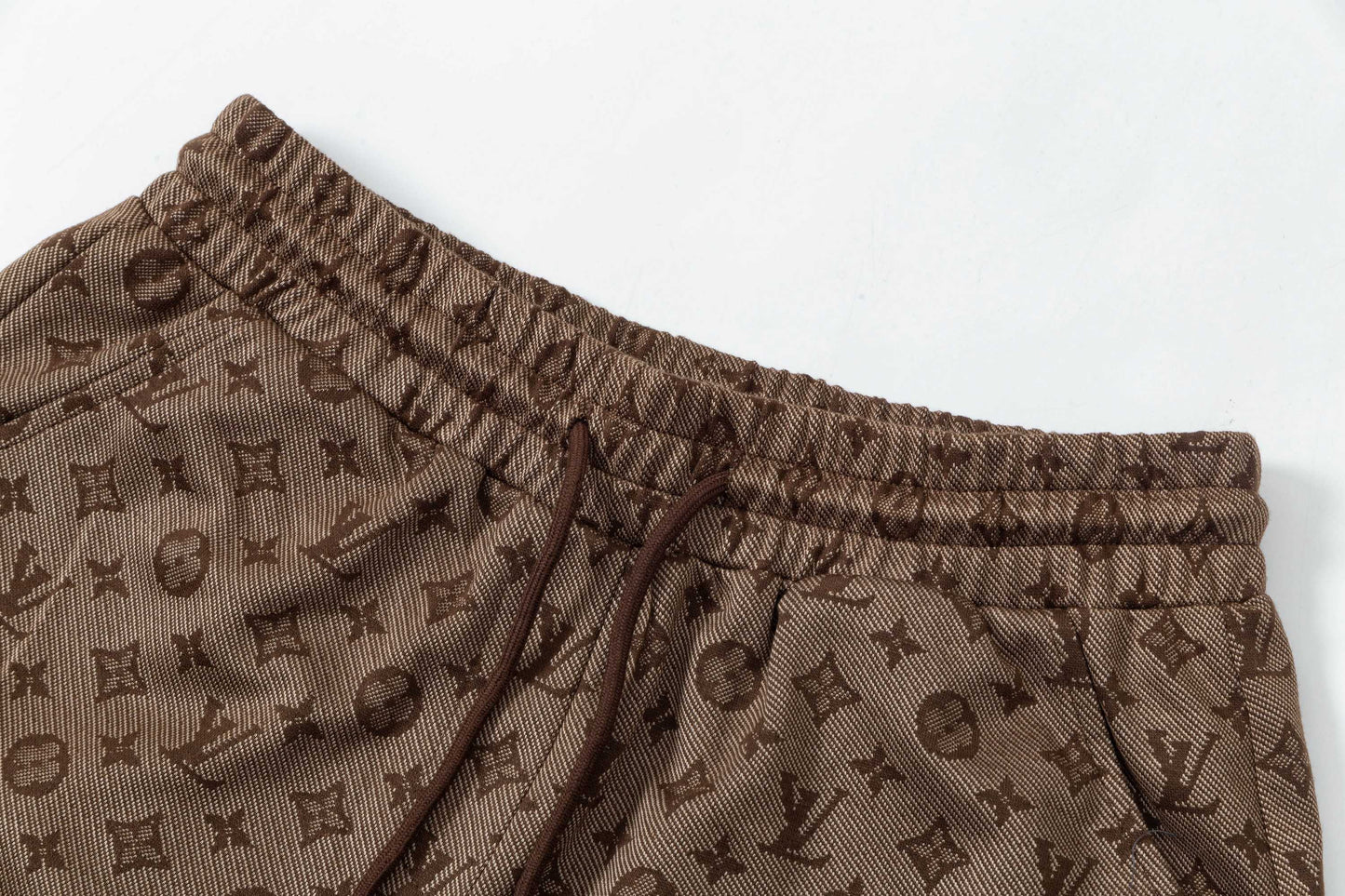 250404 New high-quality full-print jacquard knitted shorts