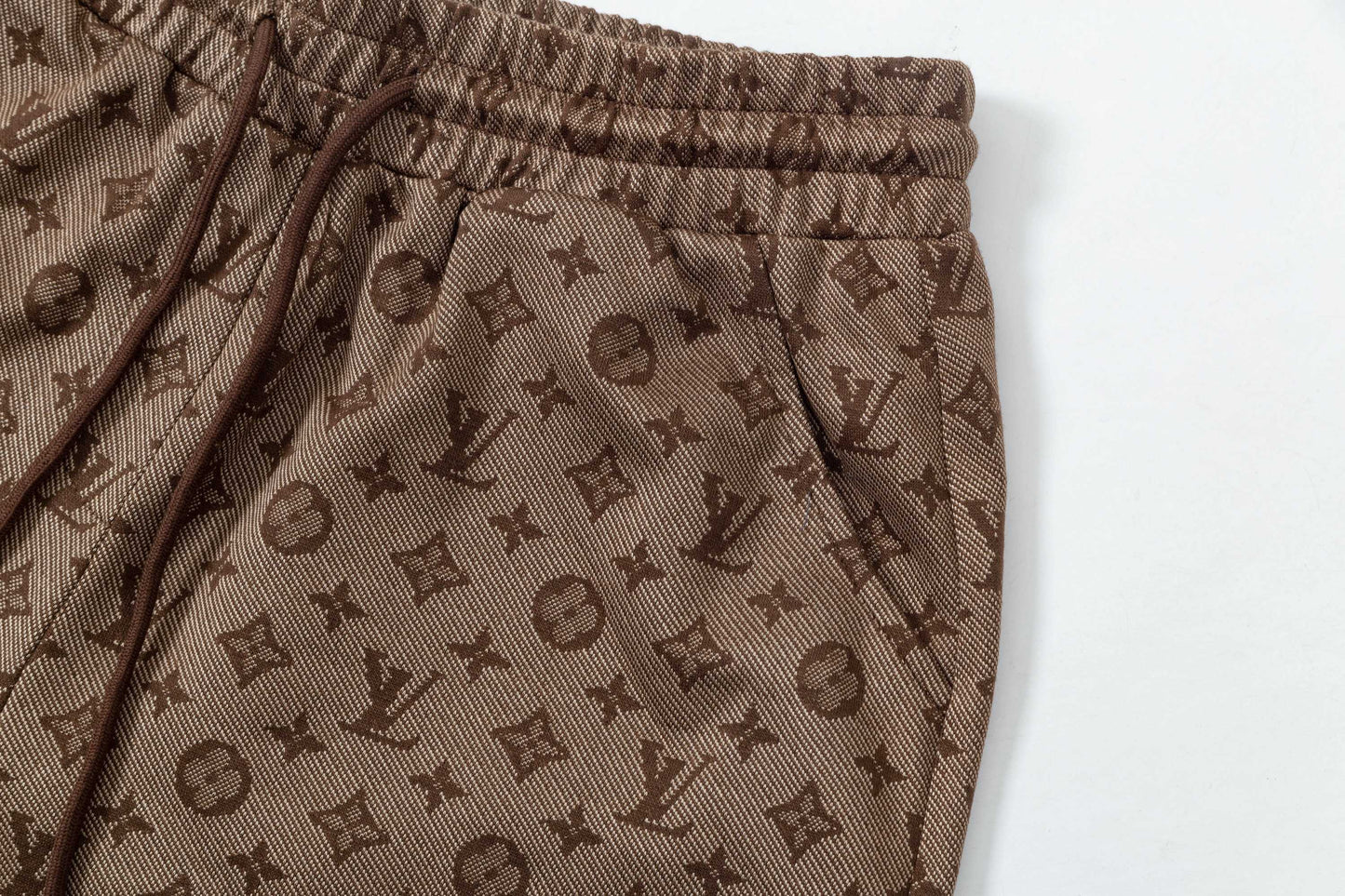 250404 New high-quality full-print jacquard knitted shorts