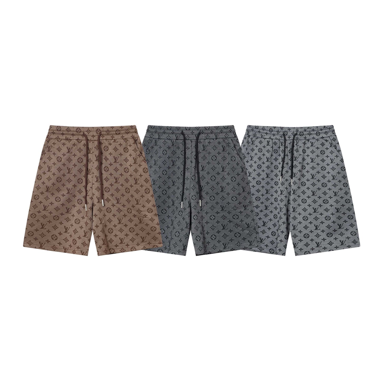 250404 New high-quality full-print jacquard knitted shorts