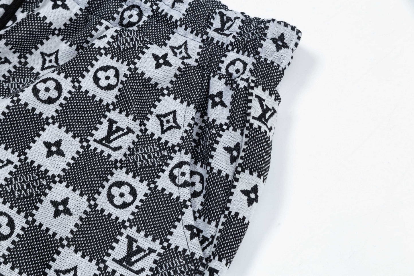 250404 New high-quality jacquard fabric knitted shorts