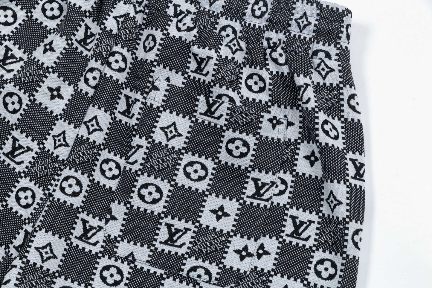 250404 New high-quality jacquard fabric knitted shorts