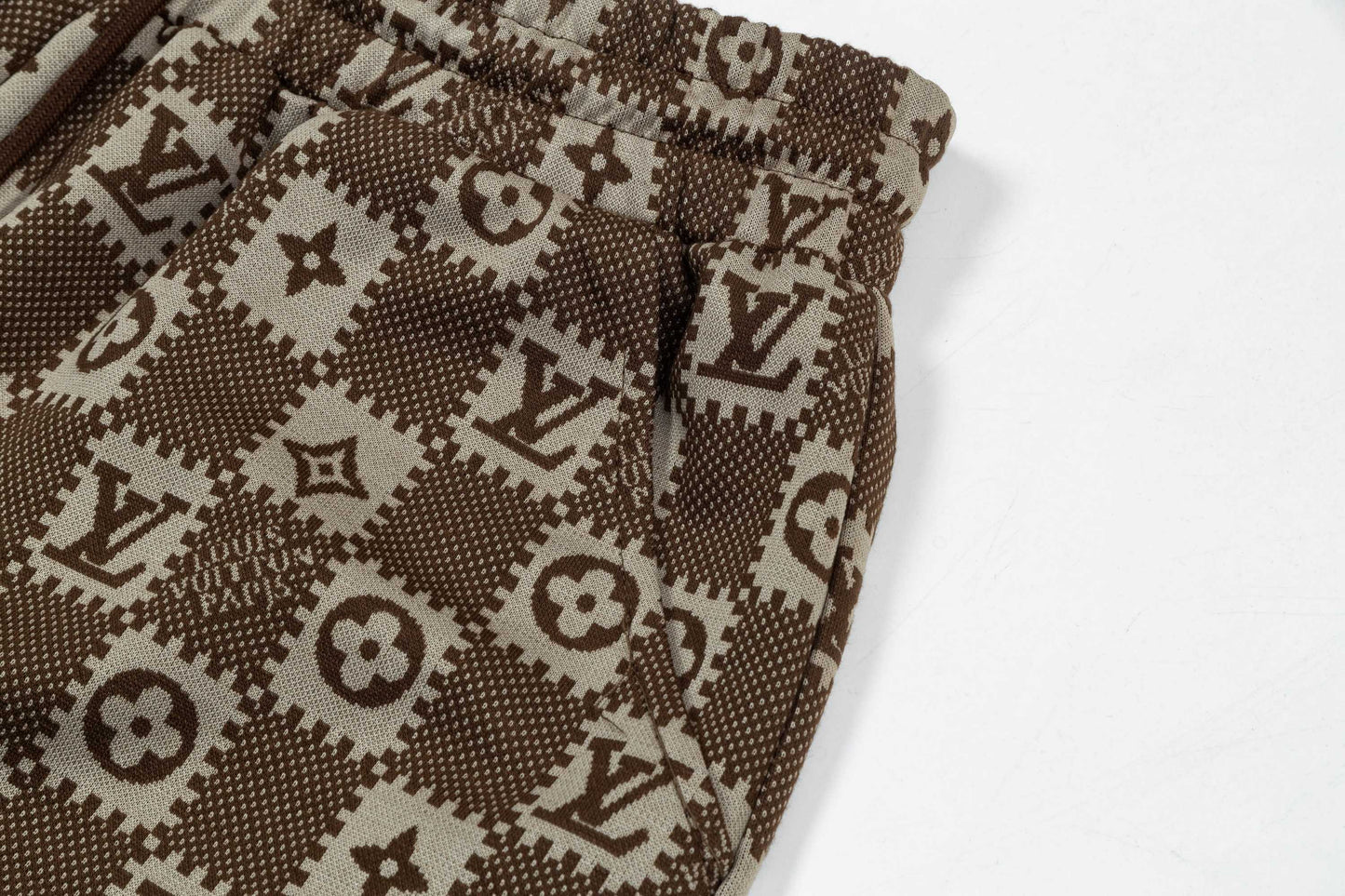 250404 New high-quality jacquard fabric knitted shorts