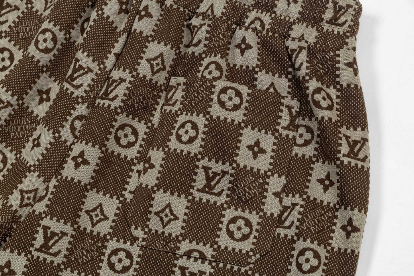 250404 New high-quality jacquard fabric knitted shorts