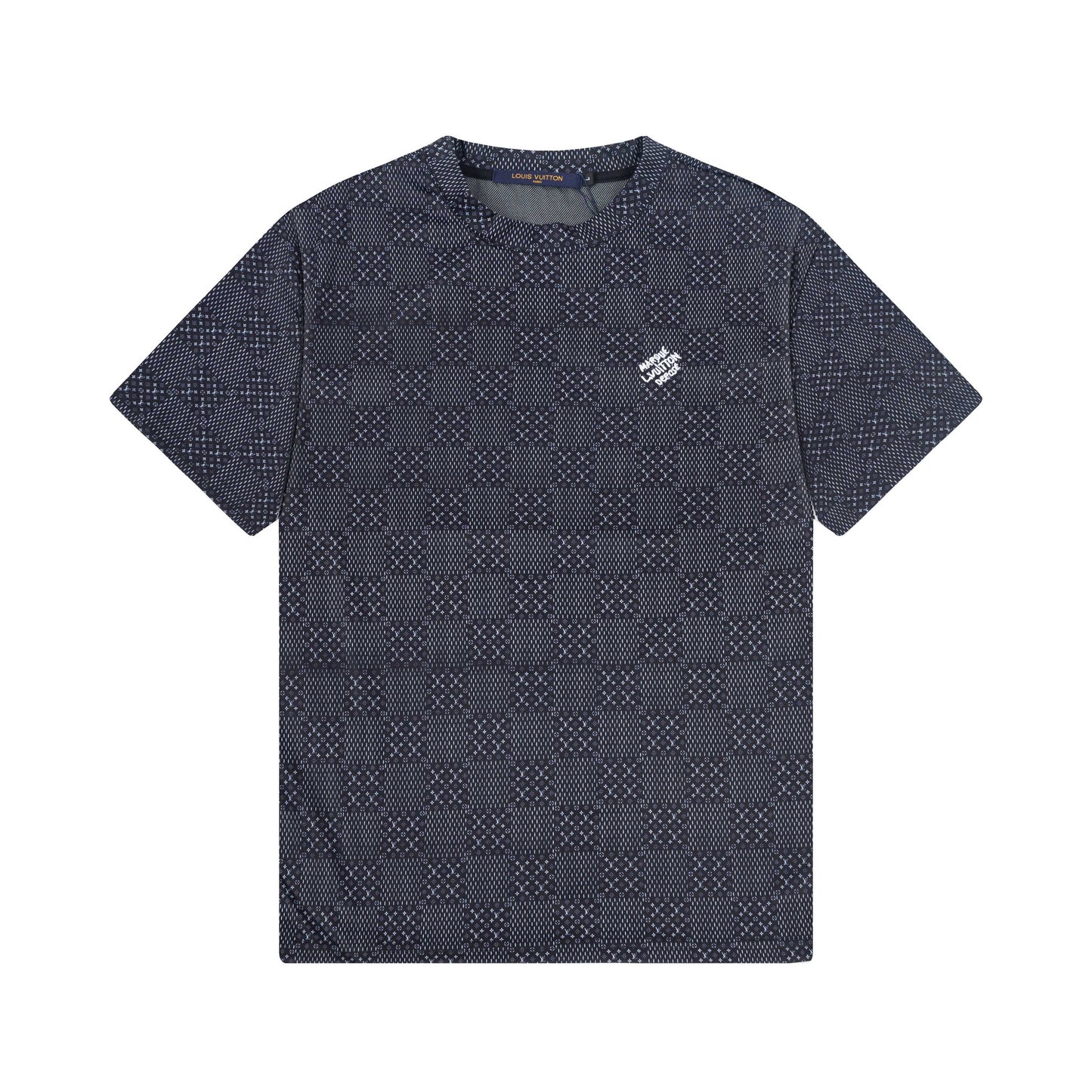 250404 New high-quality checkered style T-shirt