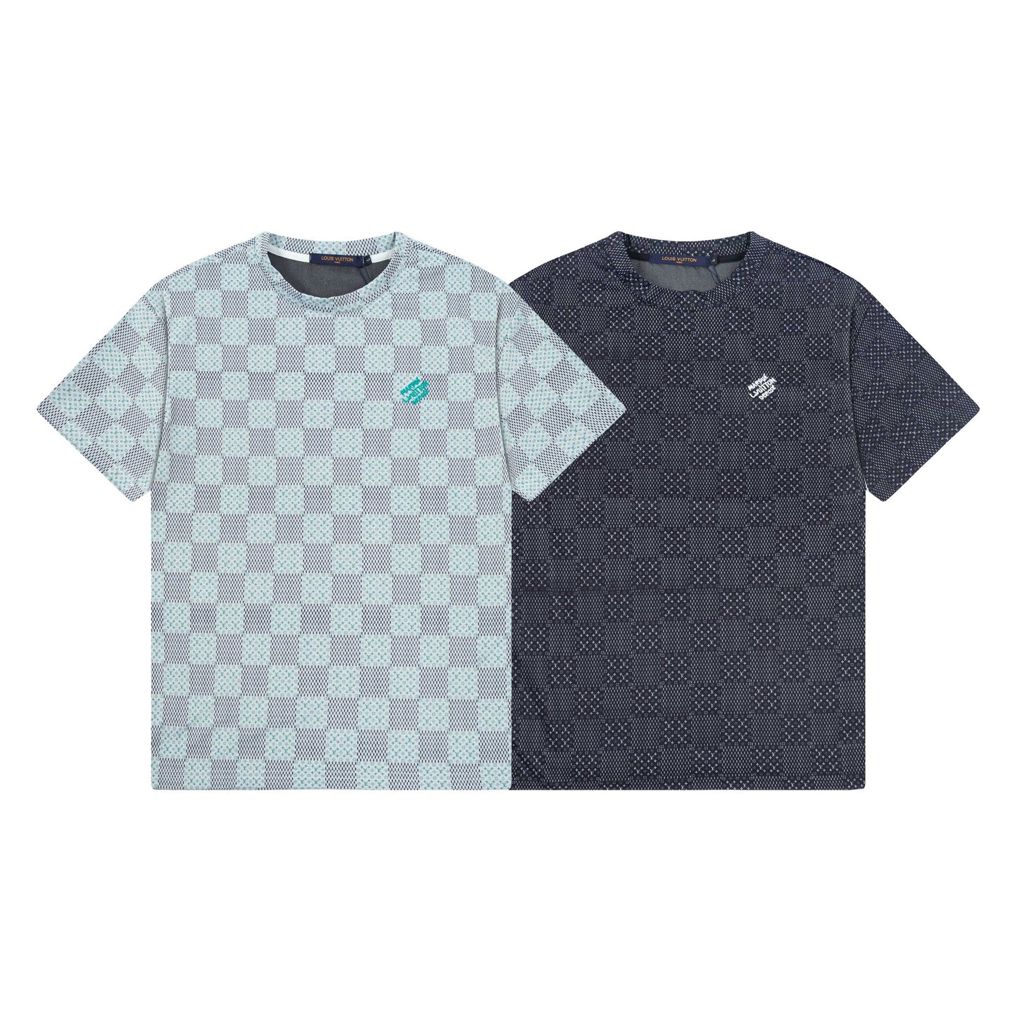 250404 New high-quality checkered style T-shirt