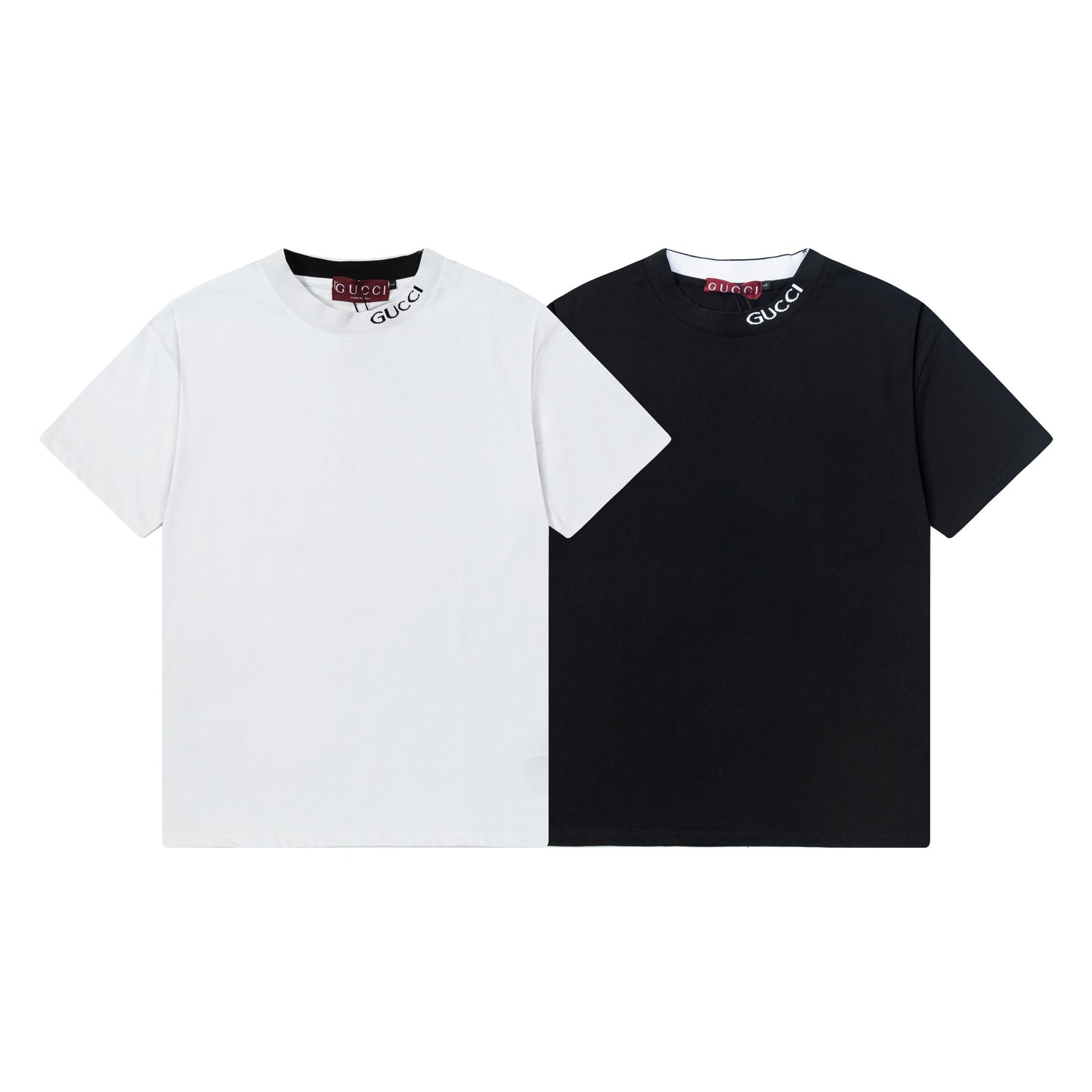 250404 New high-quality collar embroidered T-shirt