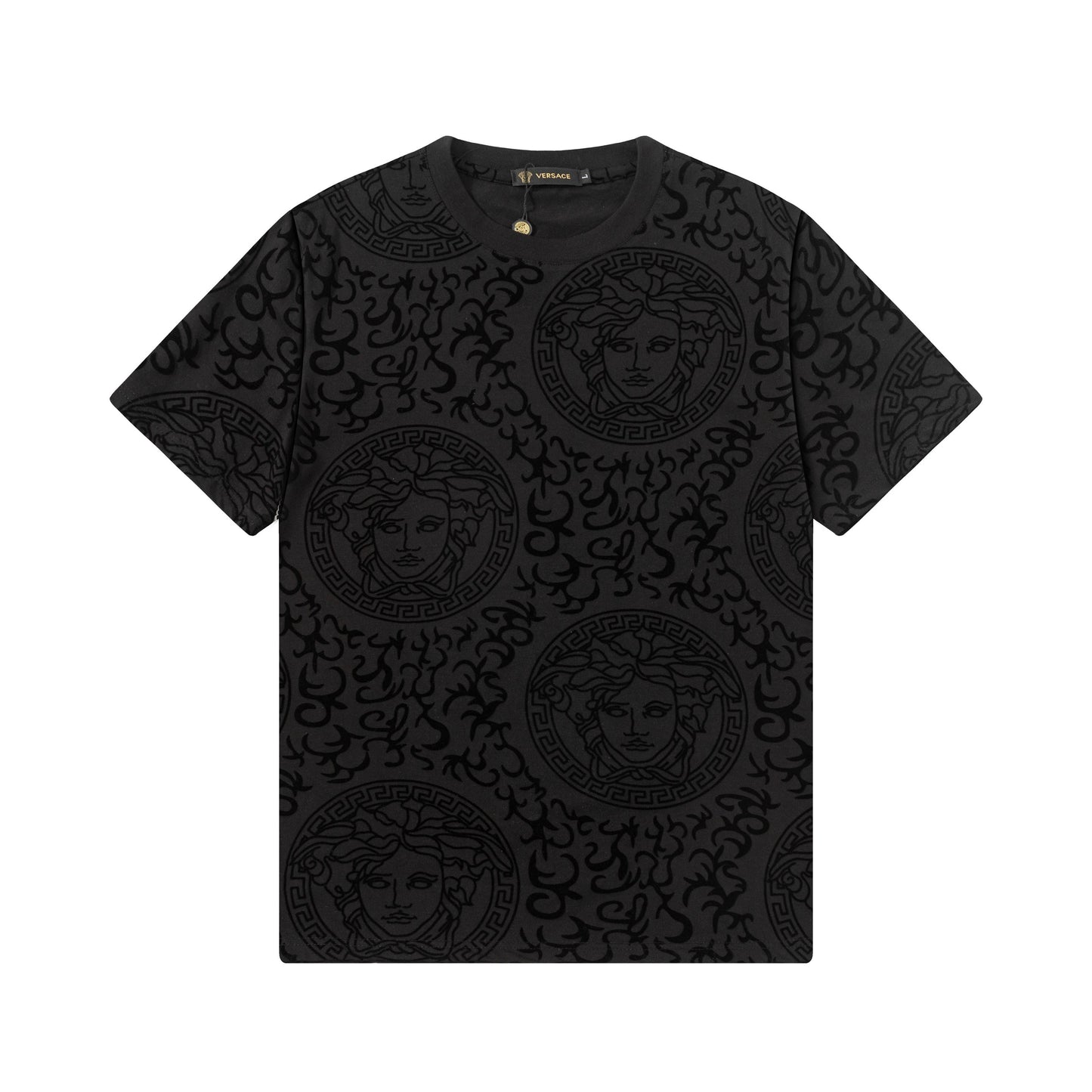 250404 New high-quality summer jacquard full-print T-shirt