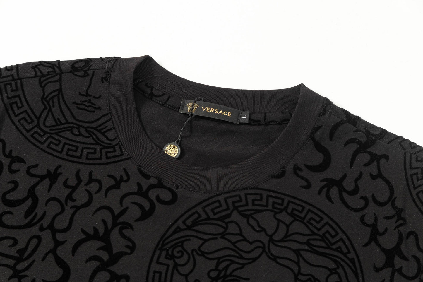 250404 New high-quality summer jacquard full-print T-shirt