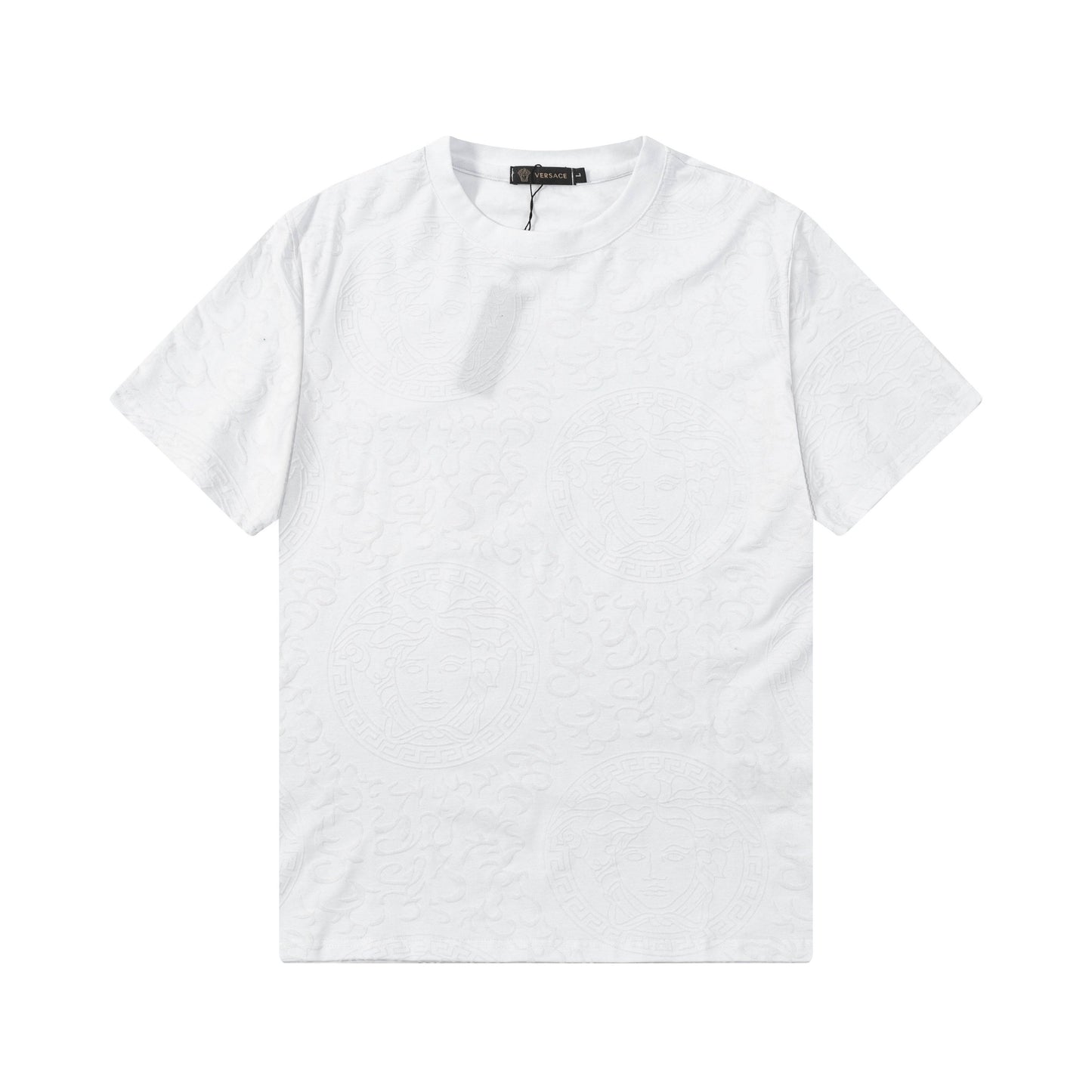 250404 New high-quality summer jacquard full-print T-shirt