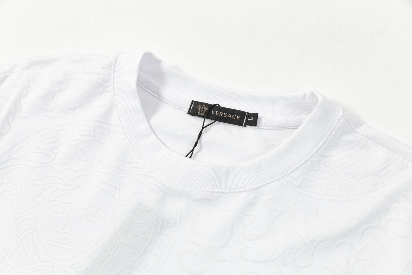 250404 New high-quality summer jacquard full-print T-shirt