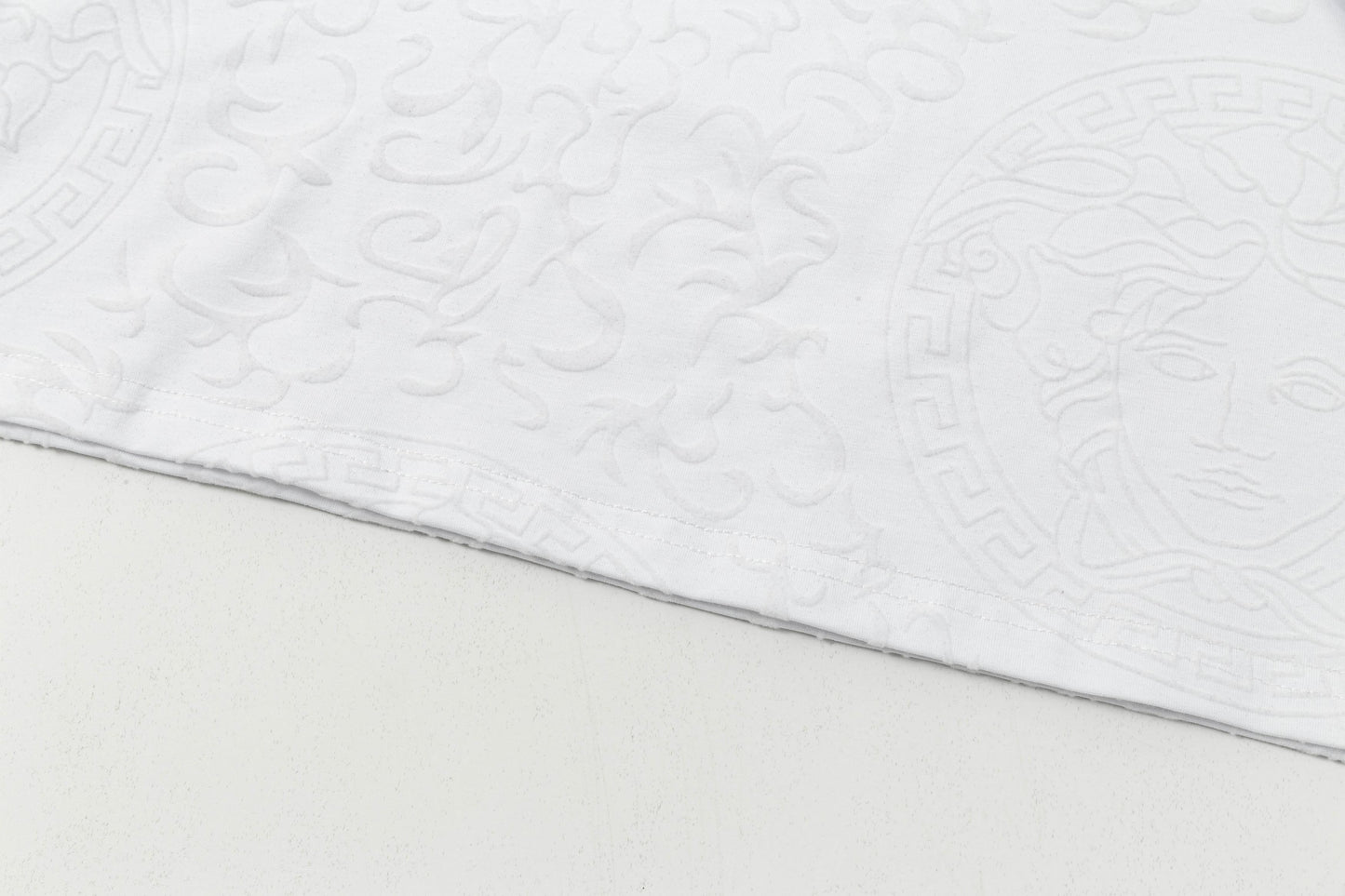 250404 New high-quality summer jacquard full-print T-shirt