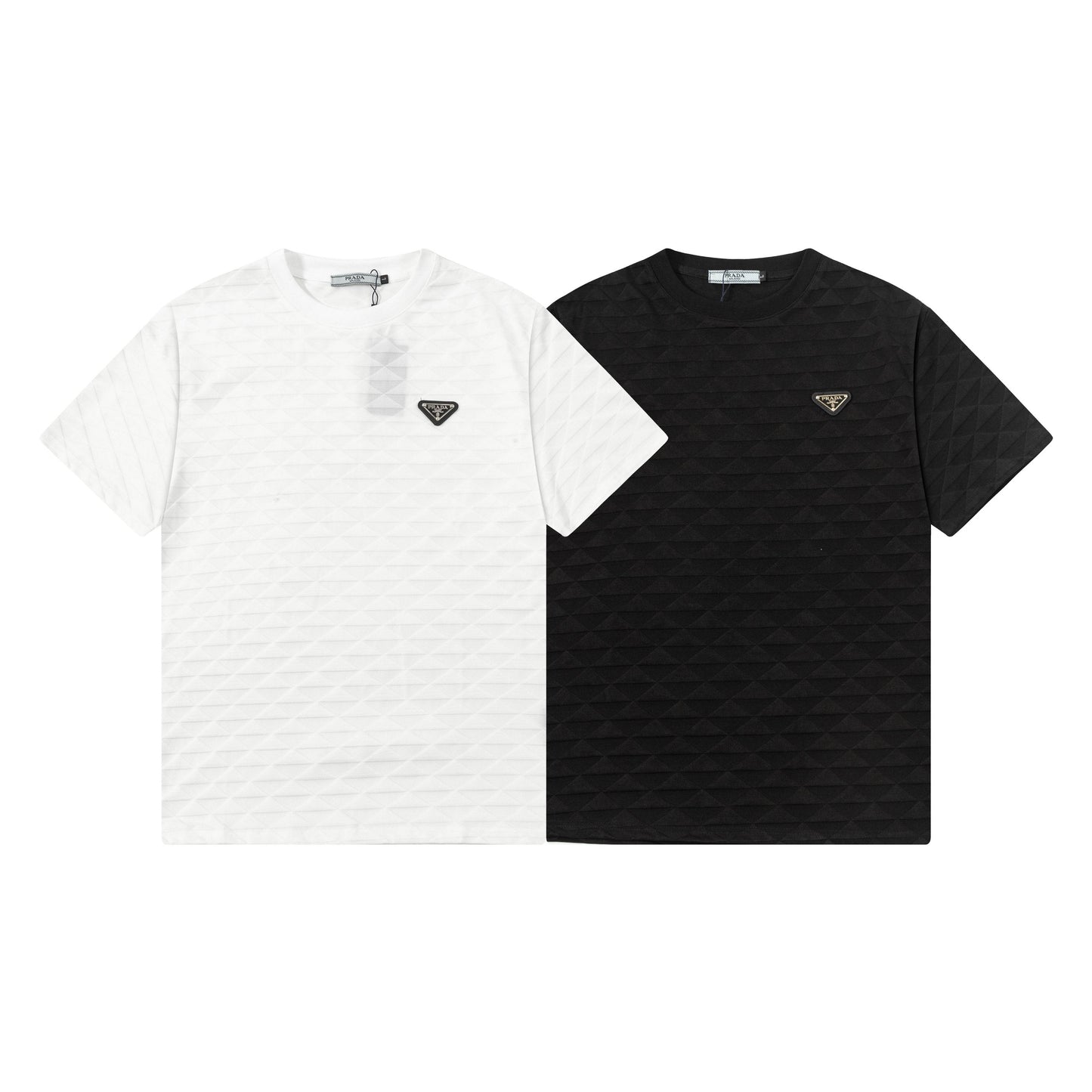 250404 New high-quality summer jacquard full-print T-shirt