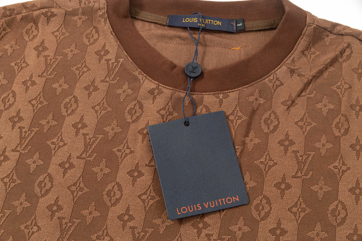 250404 New high-quality summer full-print T-shirt with dark patterns
