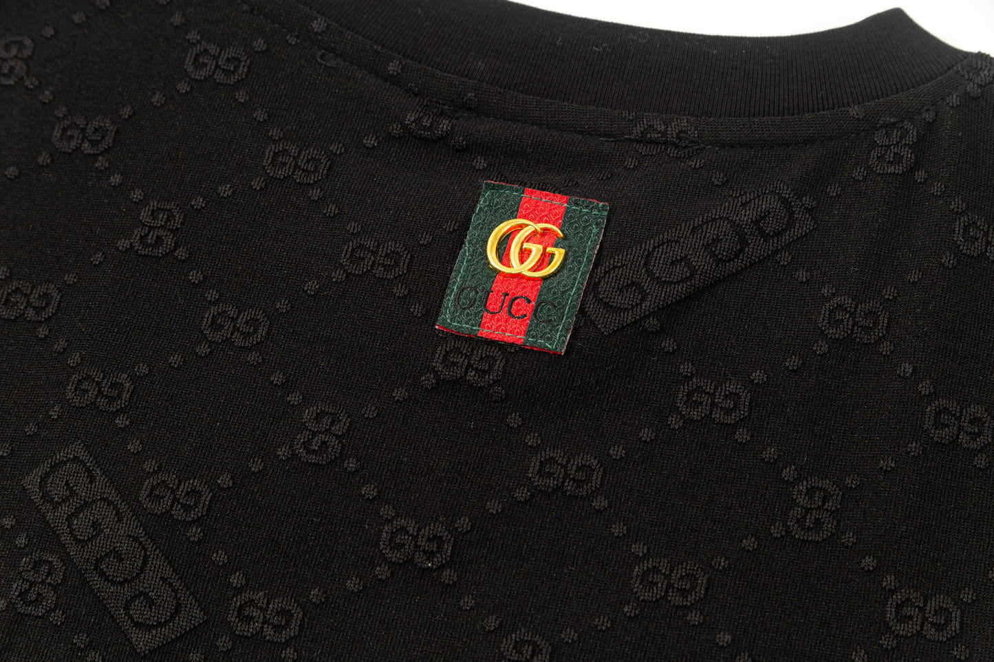 250404 New high-quality summer full-print T-shirt with dark patterns
