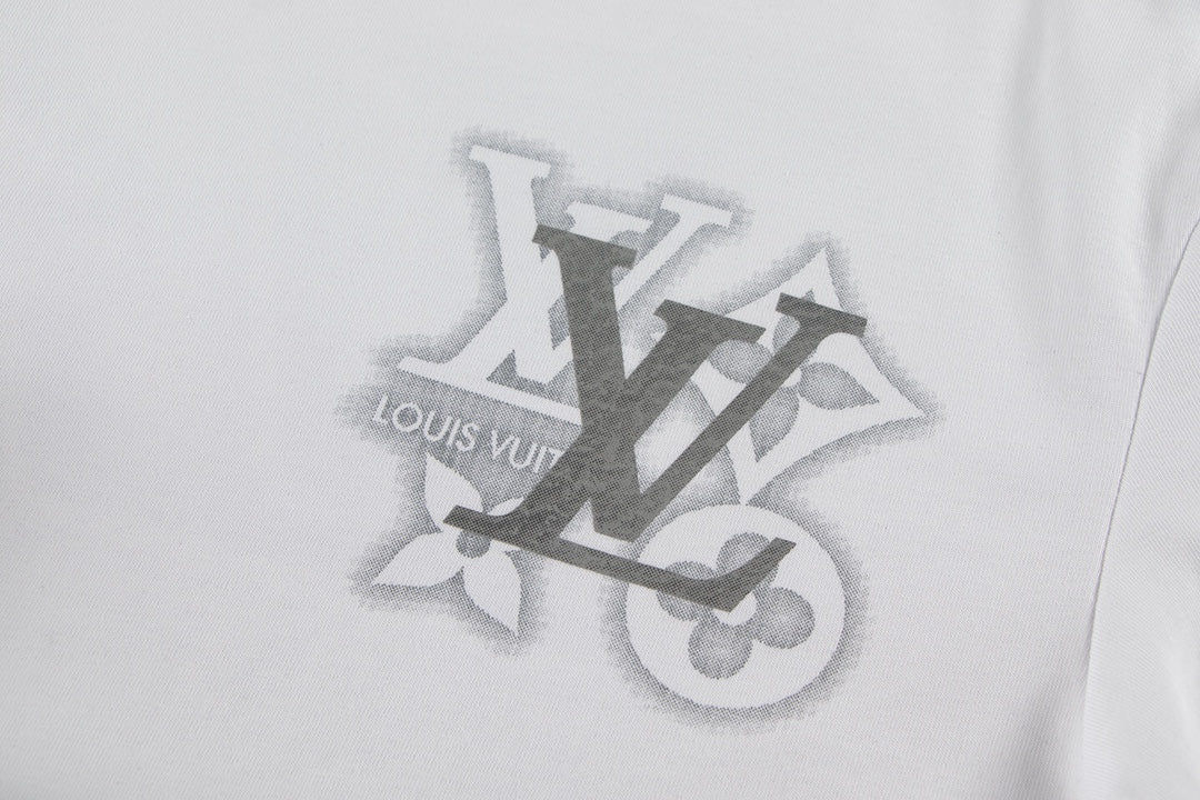 250404 New high-quality three-dimensional floating printed T-shirt