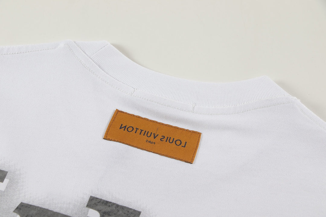 250404 New high-quality three-dimensional floating printed T-shirt