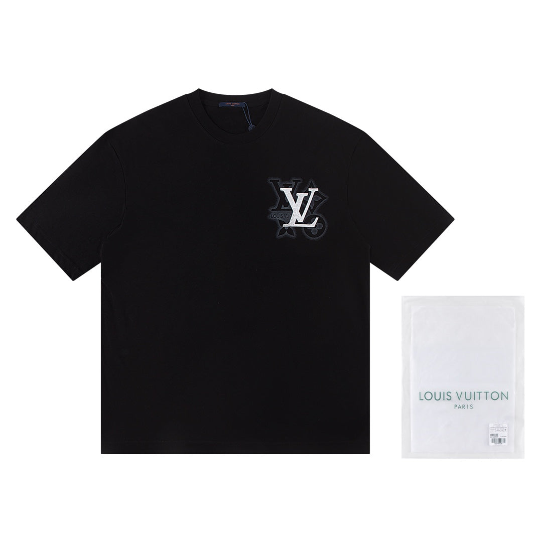 250404 New high-quality three-dimensional floating printed T-shirt