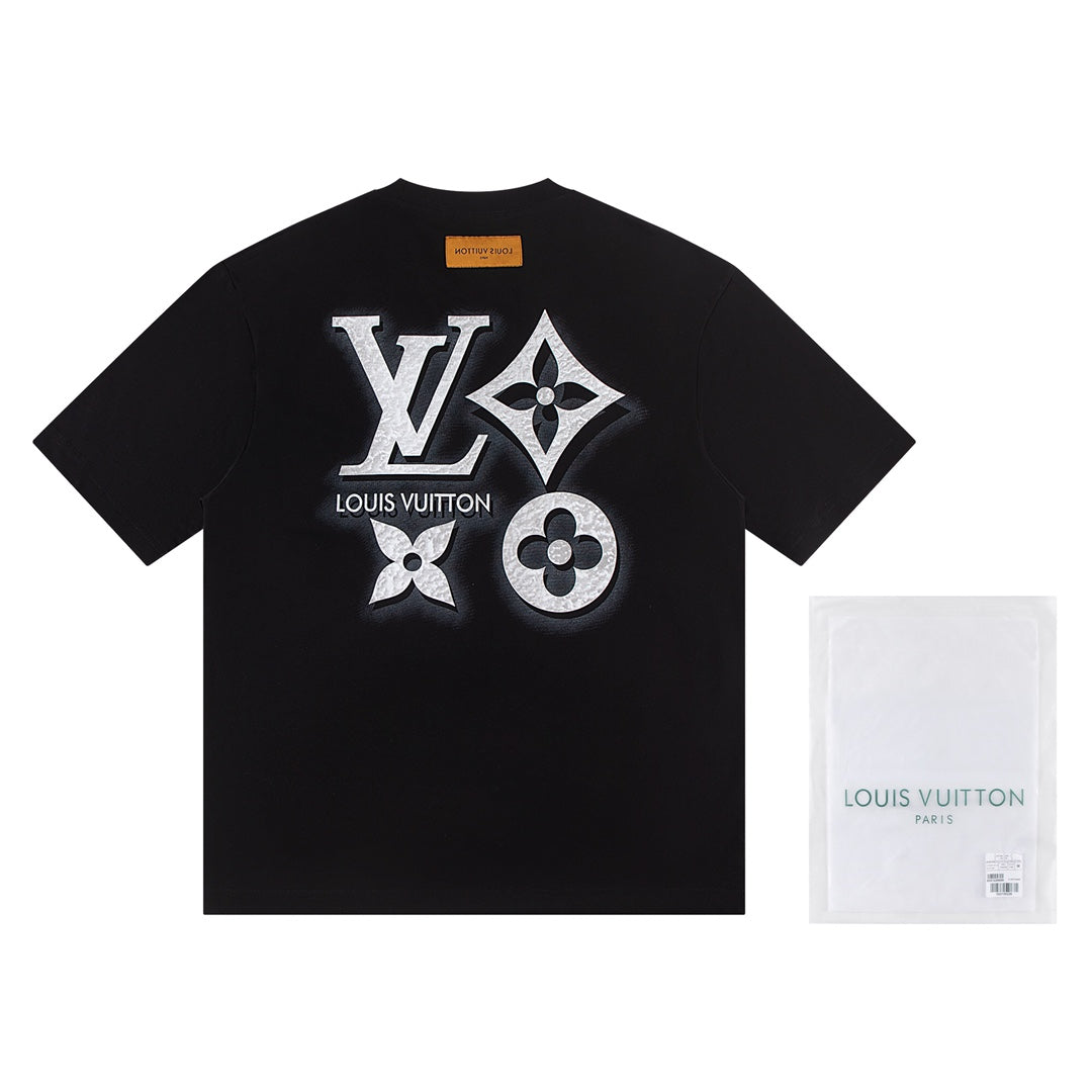 250404 New high-quality three-dimensional floating printed T-shirt