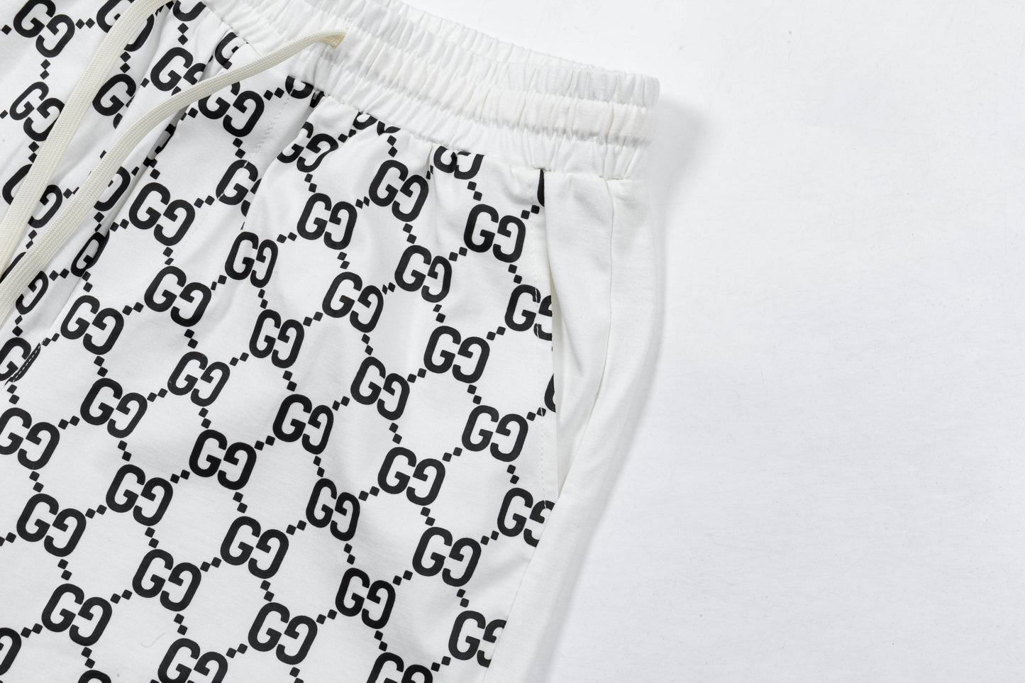 250408 New high-quality partially full-printed knitted shorts