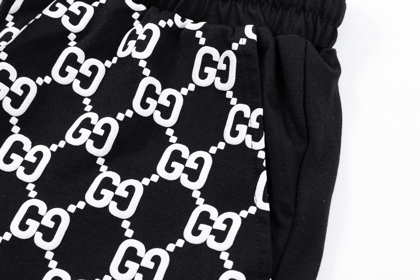 250408 New high-quality partially full-printed knitted shorts