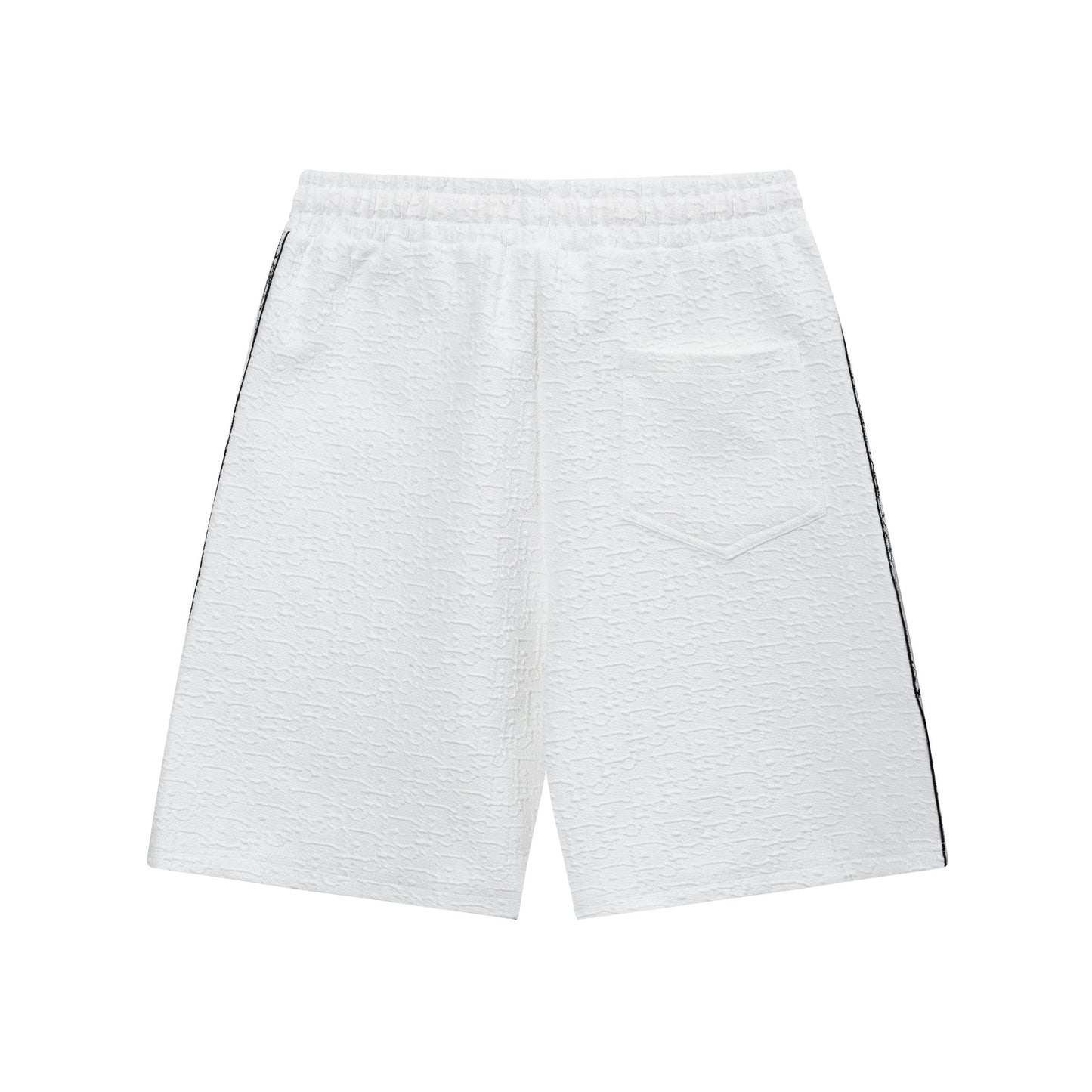 250408 New high-quality jacquard fabric dark weave strap knitted shorts