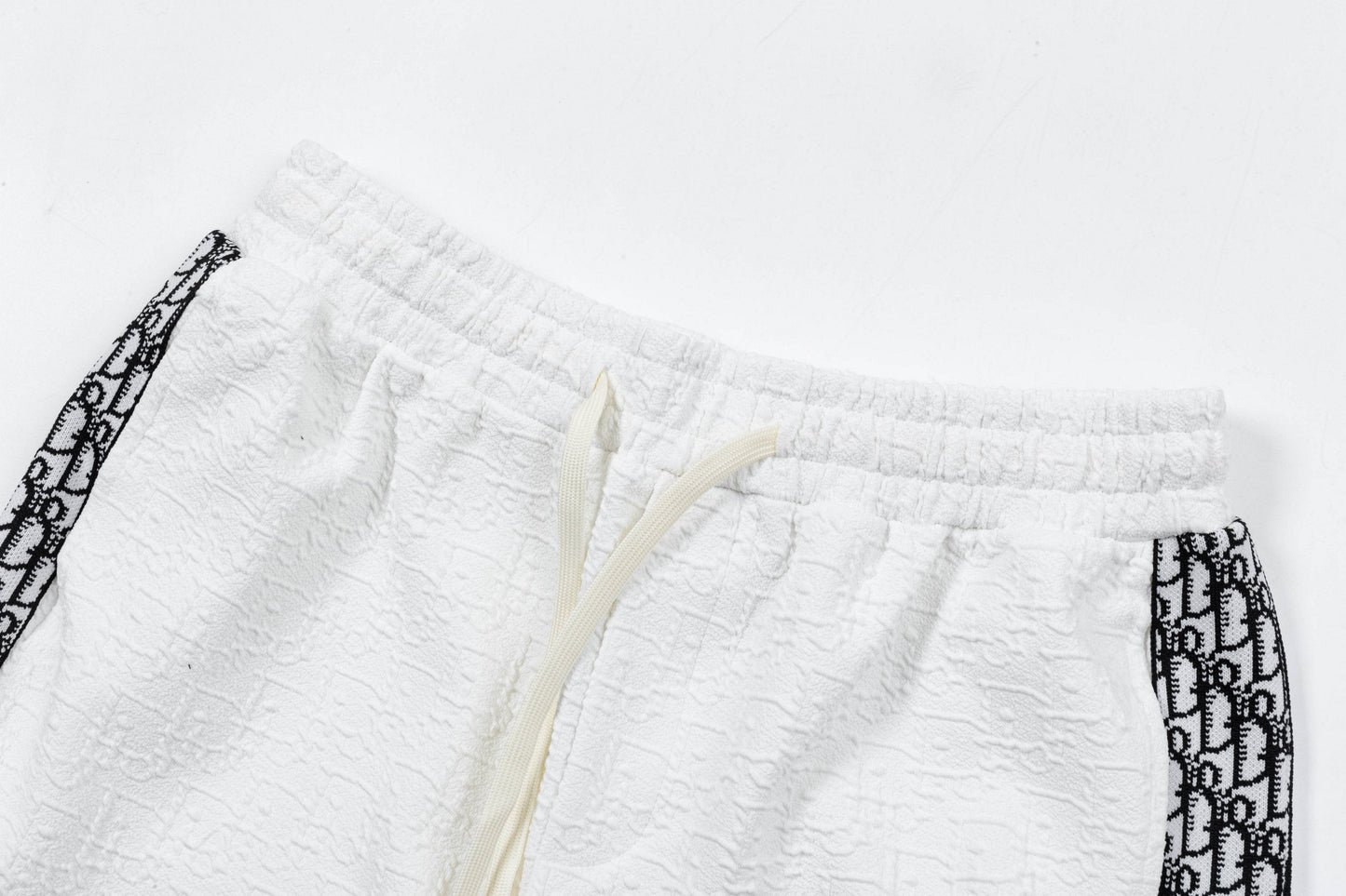 250408 New high-quality jacquard fabric dark weave strap knitted shorts
