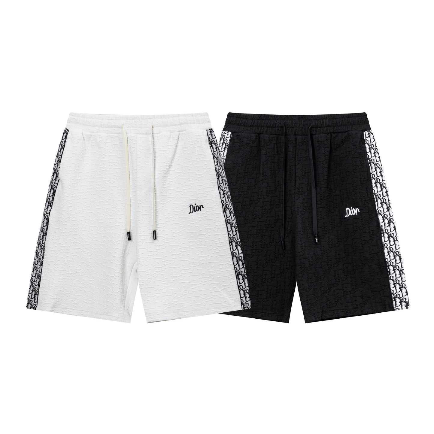 250408 New high-quality jacquard fabric dark weave strap knitted shorts