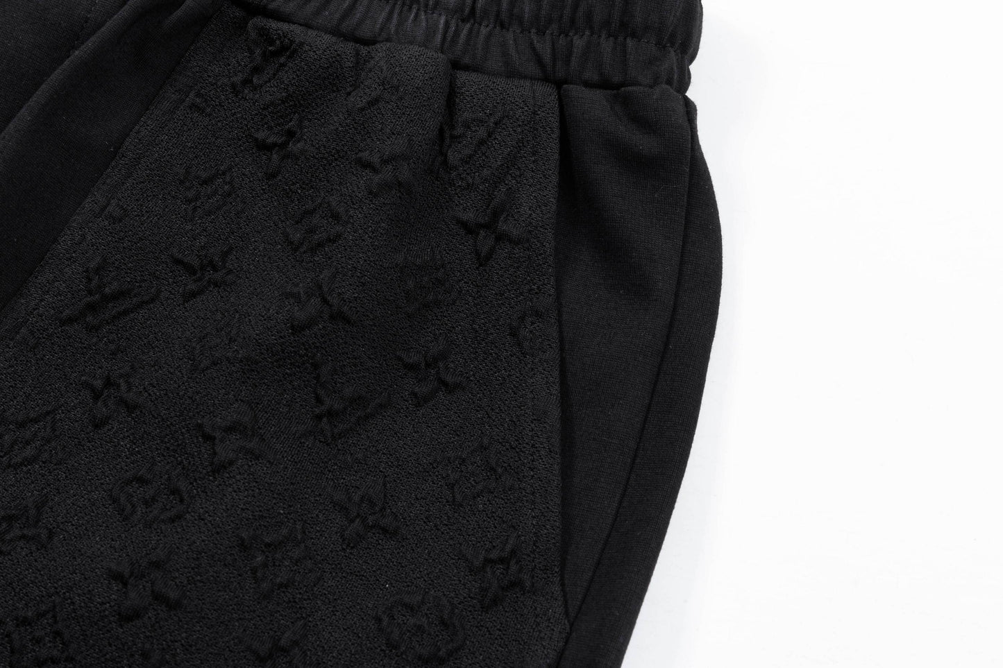 250408 New high-quality pocket jacquard printed knitted shorts