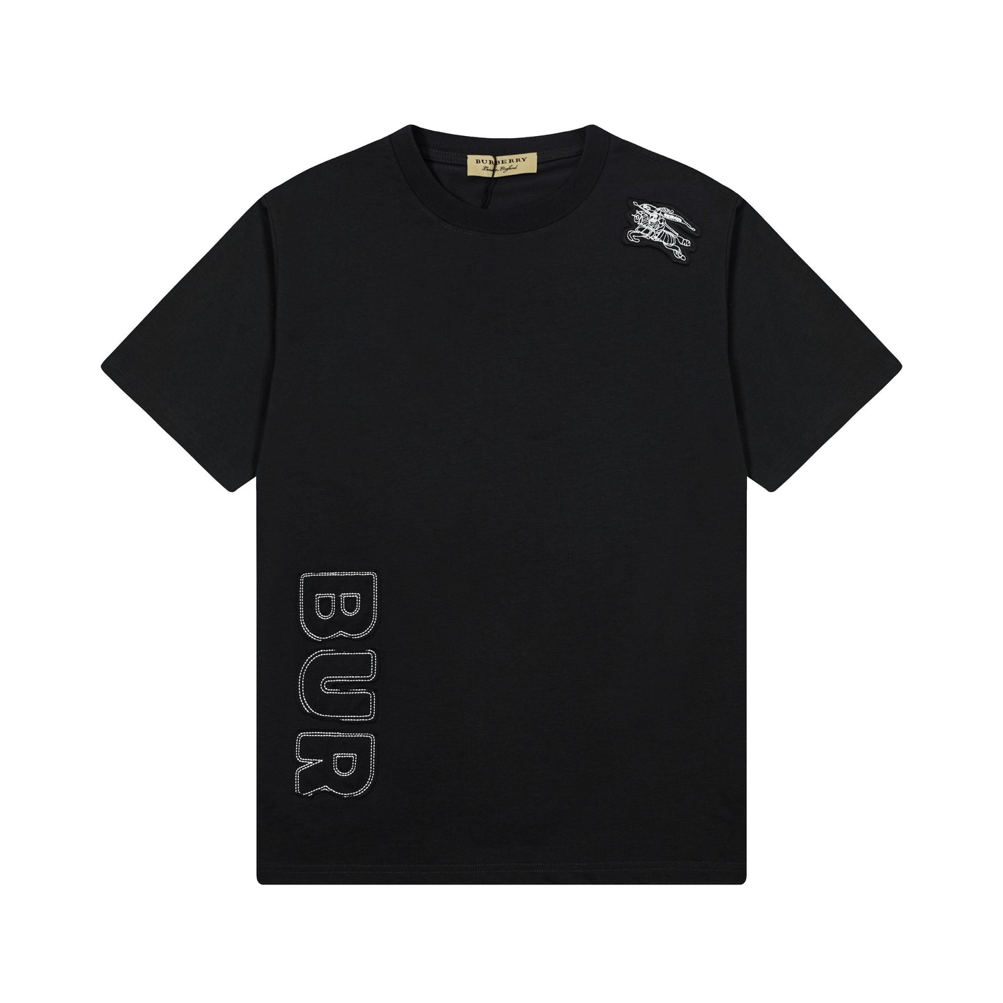 250408 New high-quality applied-embroidered T-shirt