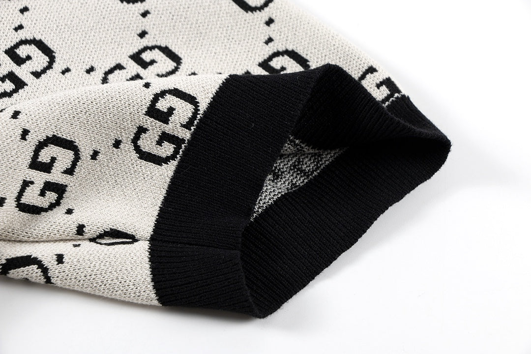 250408 New high-quality jacquard fabric knitted POLO shirt