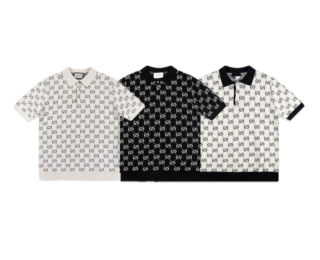 250408 New high-quality jacquard fabric knitted POLO shirt