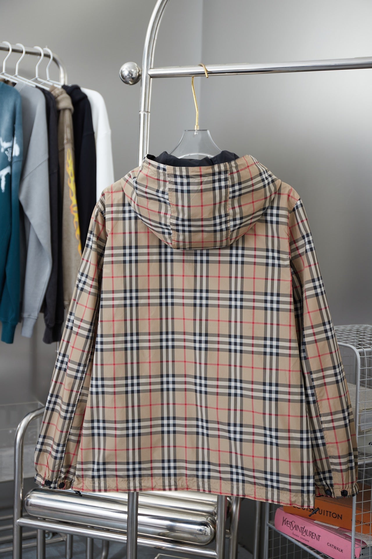 250408 New high-quality double-sided checkered jacket