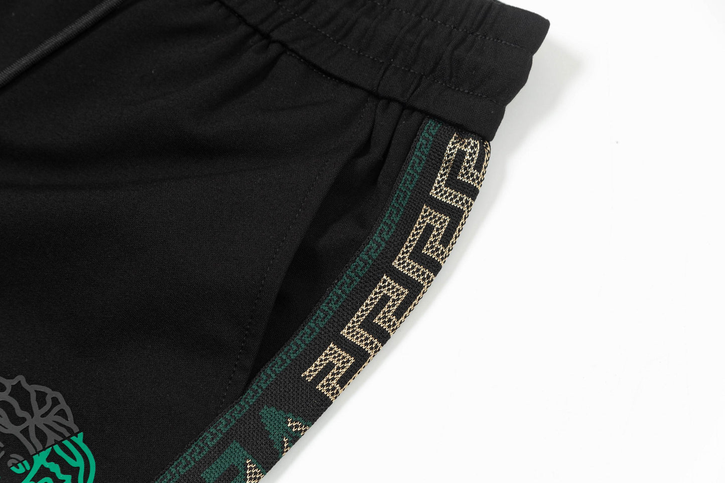 250408 New high-quality webbing patchwork embroidered shorts