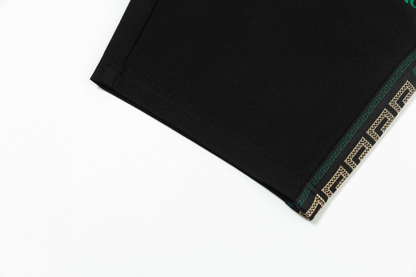 250408 New high-quality webbing patchwork embroidered shorts